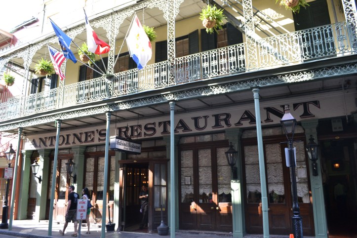 Restaurants line the streets, with much fan fare.