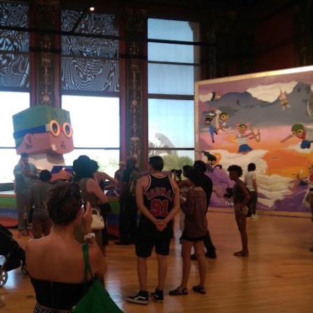 hebru brantley parade day rain chicago cultural center art exhibit