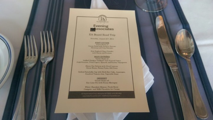 Harbor house milwaukee art museum menu