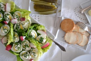 easter eggs jajka polish cheese pickles ogorki kiszone ser