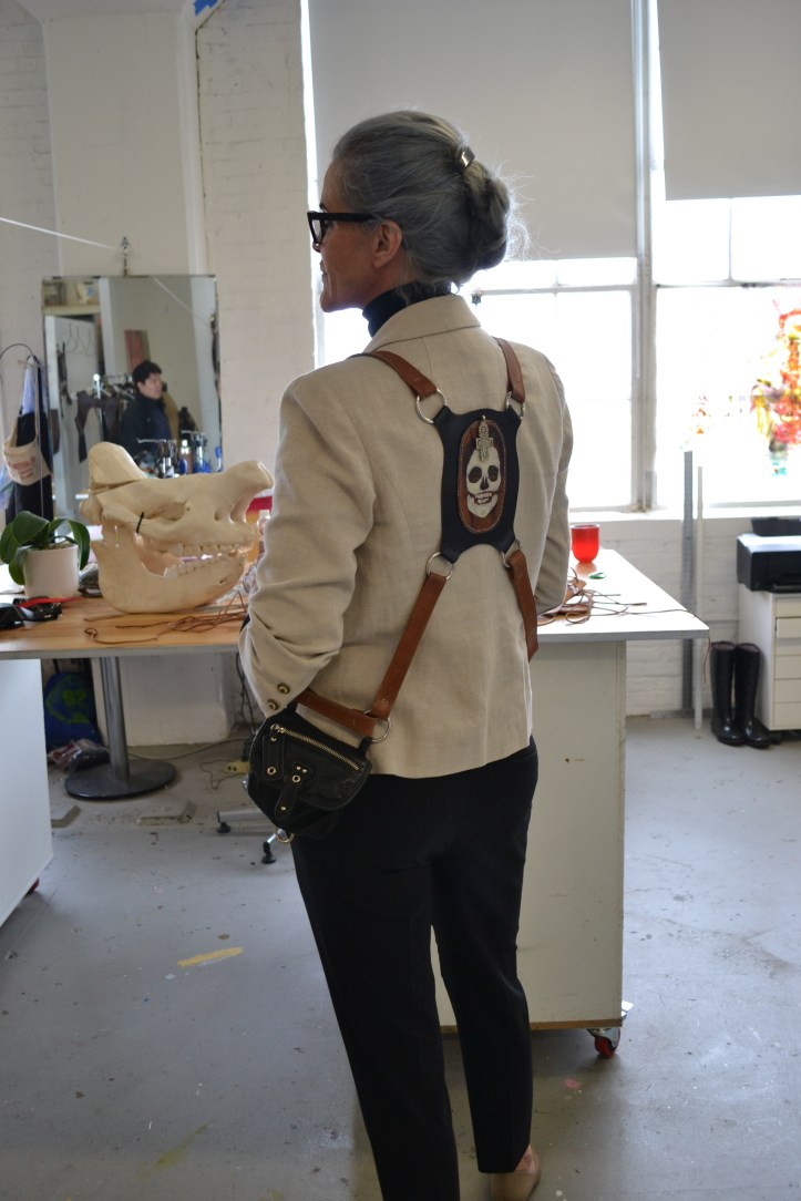 dawn korman mana contemporary artist studio leather