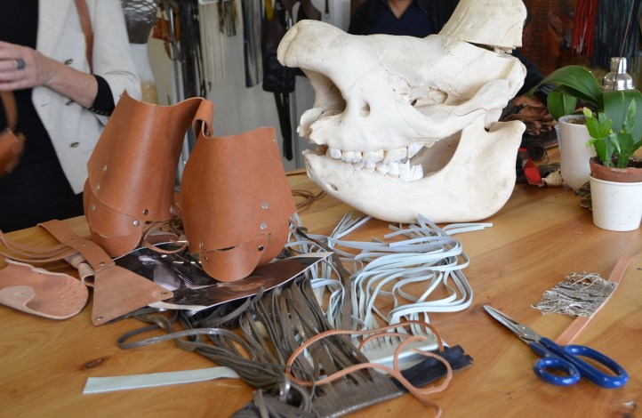 dawn korman mana contemporary artist studio leather