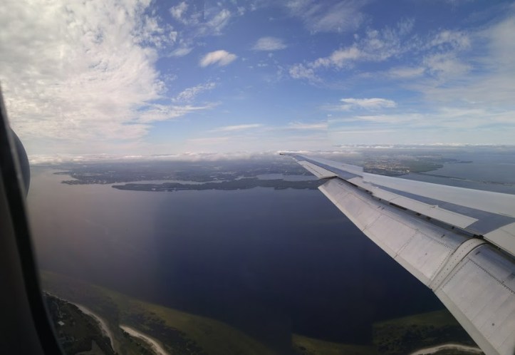 tampa st petersburg florida plane view
