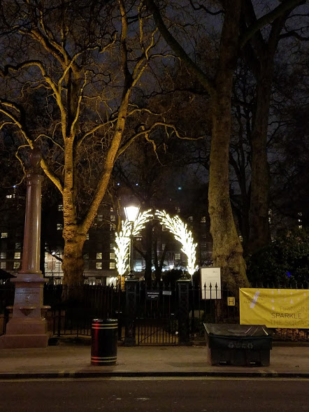 london december holiday lights