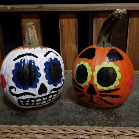 painted pumpkin halloween diy