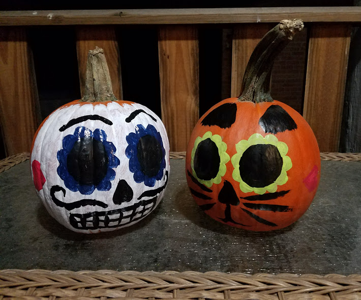 painted pumpkin halloween diy