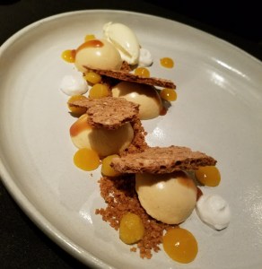 Caramel mousse dessert cotton duck chicago